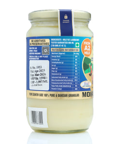 MORHAV® VEDA GHEE (FROM A2 BUFFALO MILK) | 100% Ayurvedic Bilona Method | Curd-Churned in Braham Mahurat | Grass-fed Buffalo A2 Milk |Lactose-Free | No Preservatives |  No Chemicals | Pesticide Residue not detected |  Keto-Friendly | Lab Tested
